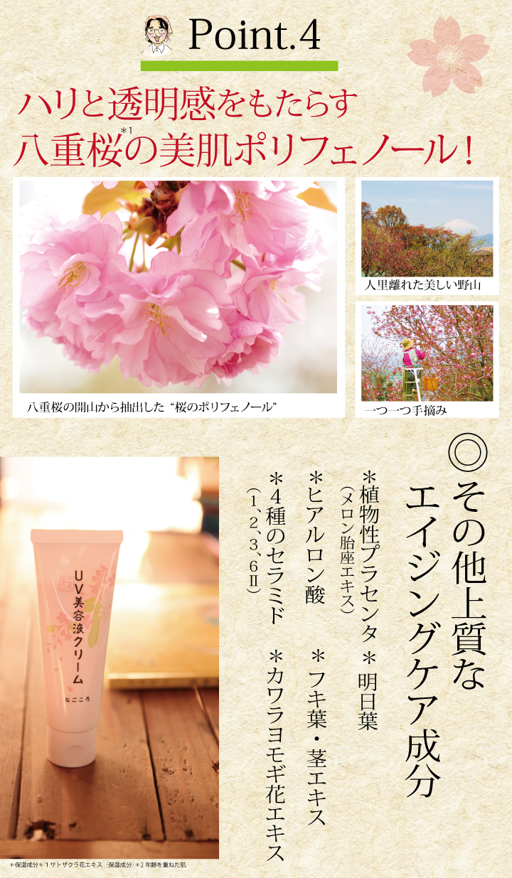 なごころUV美容液クリーム